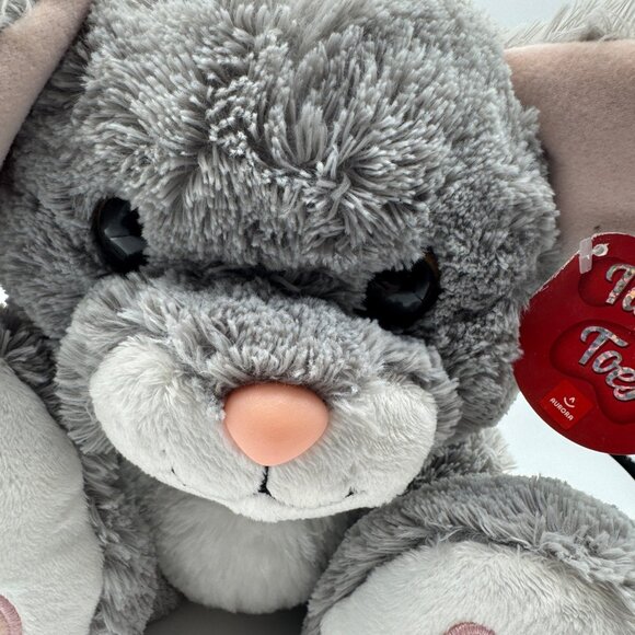 Aurora Taddle Toes Scurry Mouse Plush Stuffed Animal Toy 10" Gray & Pink Polyest - Picture 2 of 8